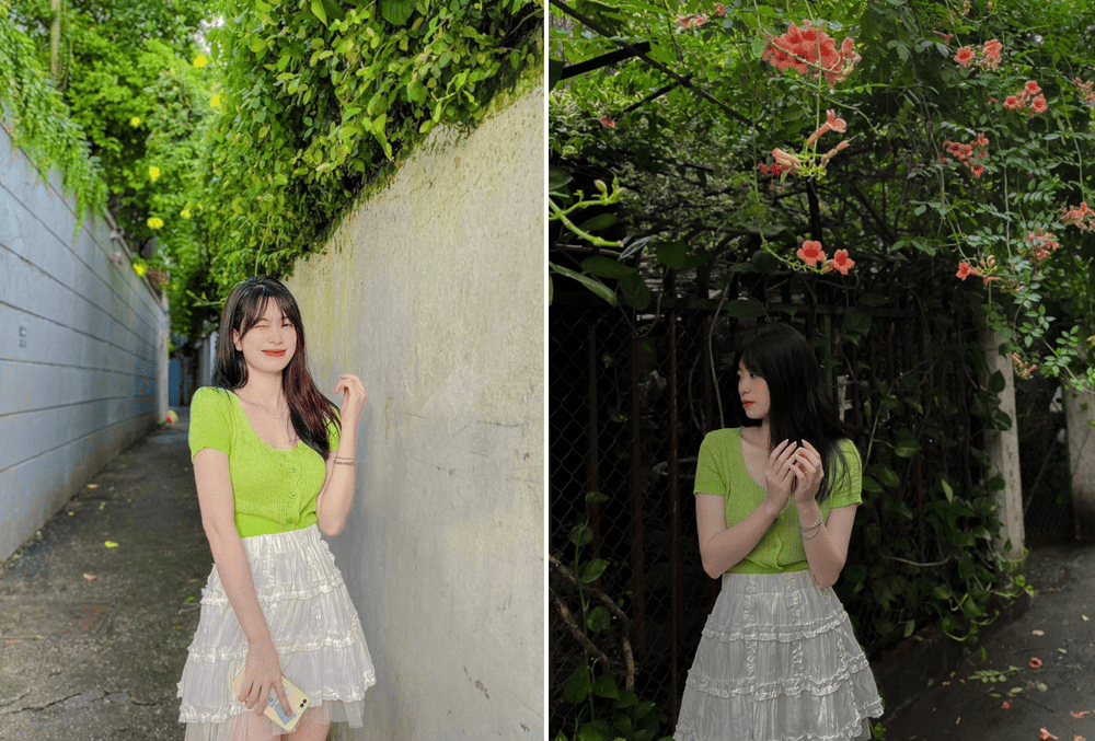 Khu vực xung quanh Hồ Tây cũng có nhiều góc chụp đẹp trong các ngõ nhỏ (Nguồn: Đoan Trang)